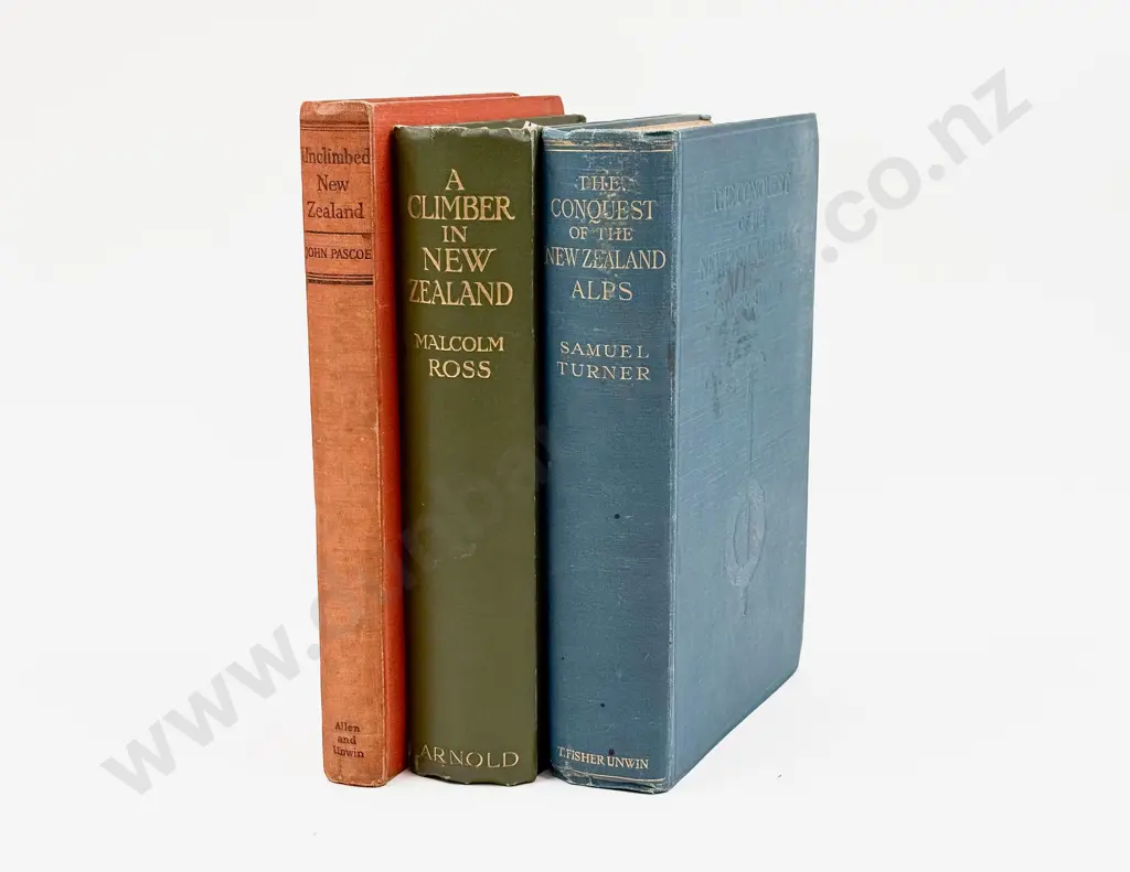 Three Volumes Relating to Climbing in New Zealand Image 1++