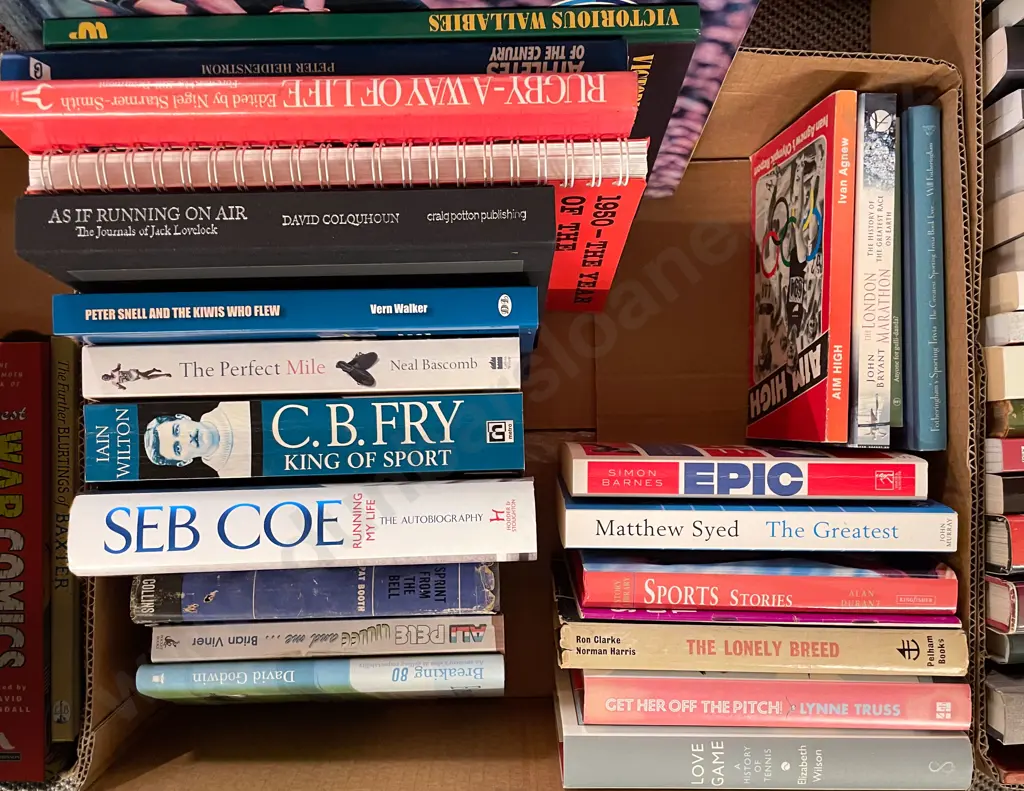 Collection of Books Relating to Sport Image 1++