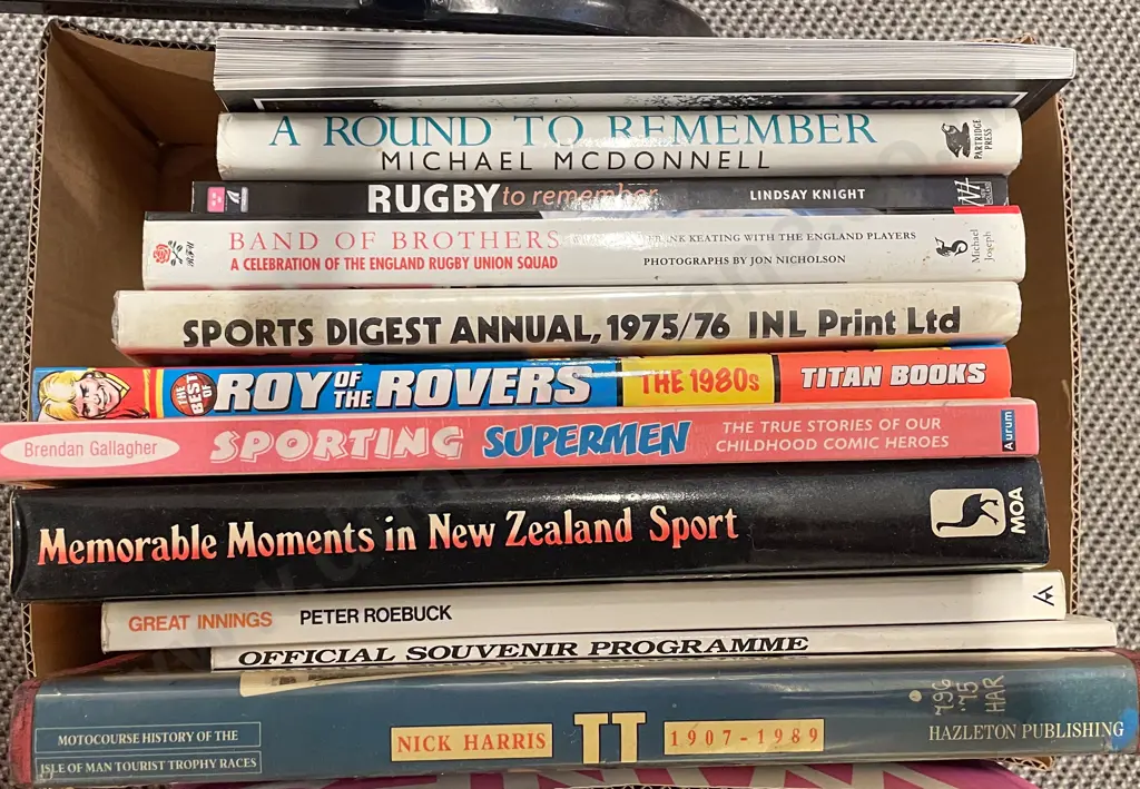 Collection of Books Relating to Sport Image 1++