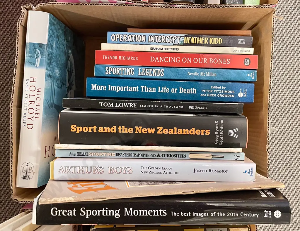 Collection of Books Relating to Sport Image 1++