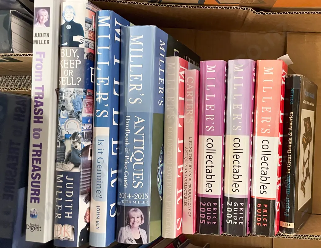 Box Quantity Assorted Miller's Antiques & Collectables Guides Image 1++