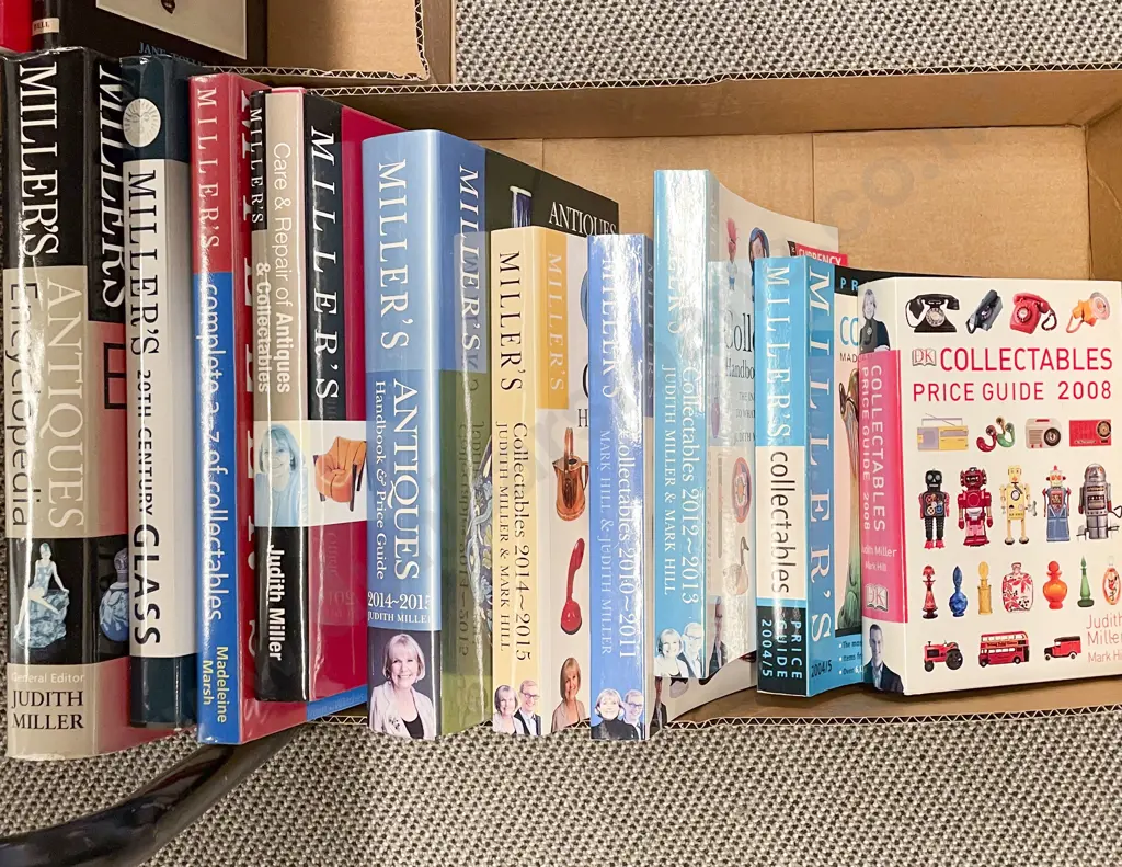 Box Quantity Assorted Miller's Antiques & Collectables Guides Image 1++