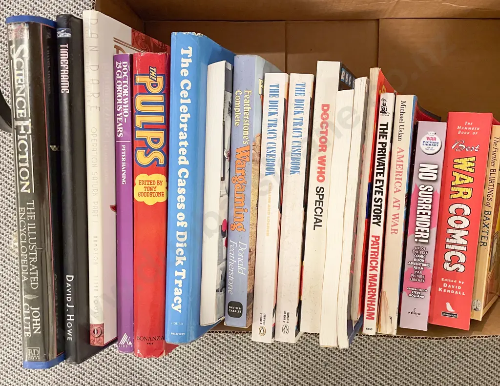 Box Quantity Books Relating to Comic Strips Etc Image 1++