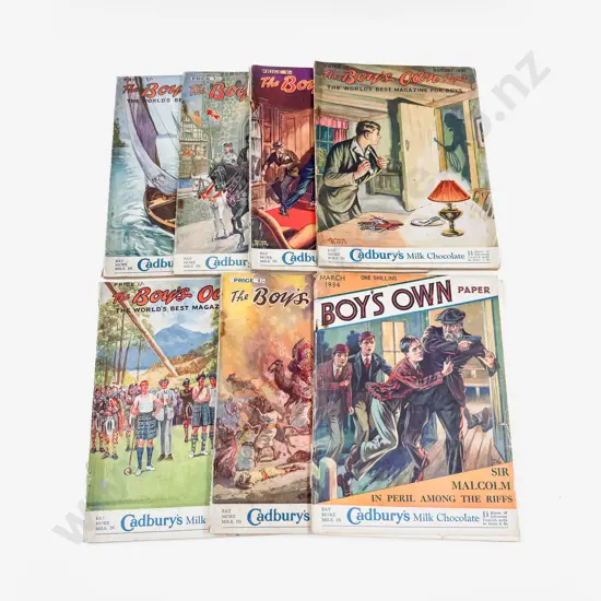 Seven Vintage Editions of Boy's Own Paper