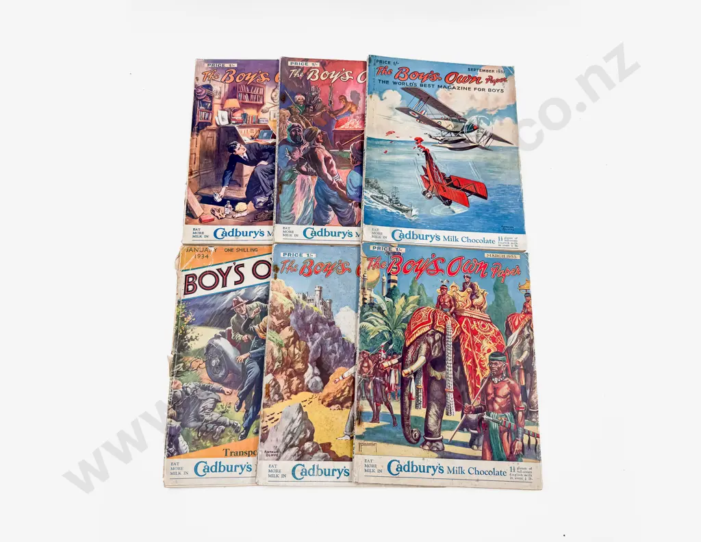 Six Vintage Editions of Boy's Own Paper Image 1++