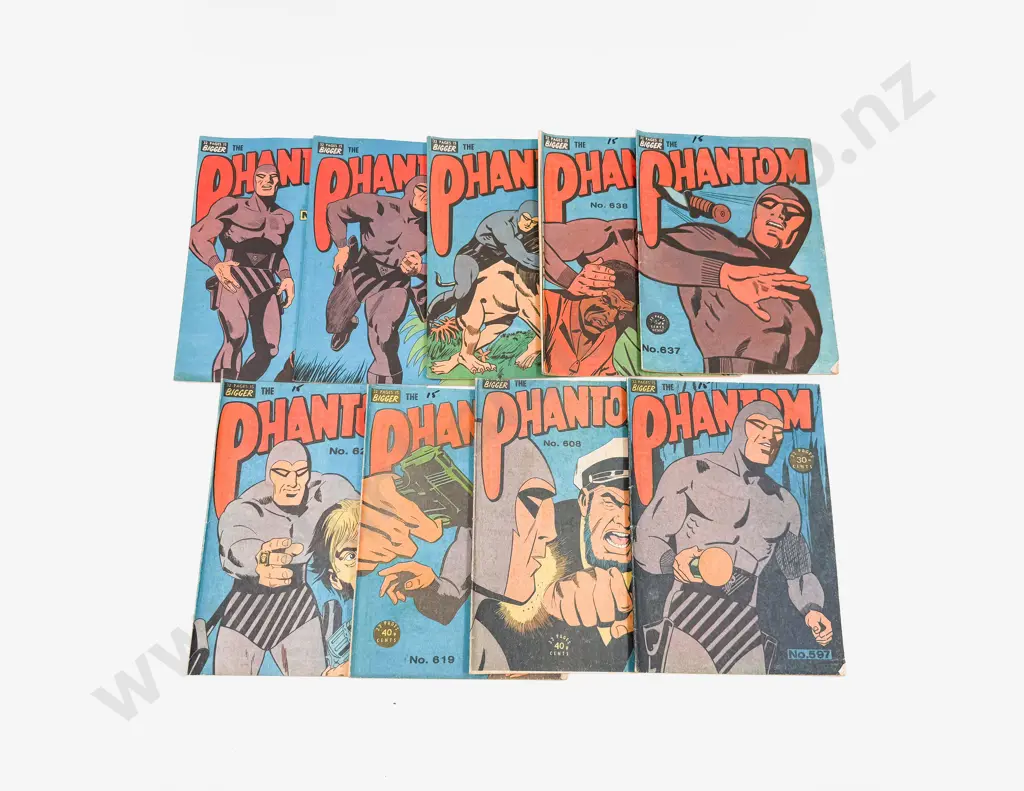 Nine Vintage Editions of The Phantom Image 1++