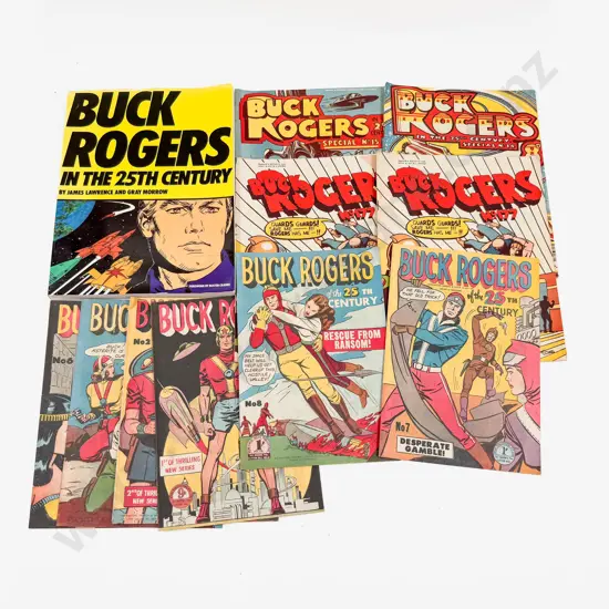 Nine Vintage Editions of Buck Rogers of the 25th Century