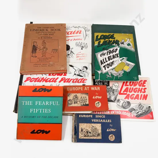 Nine War & Political Cartoon Volumes