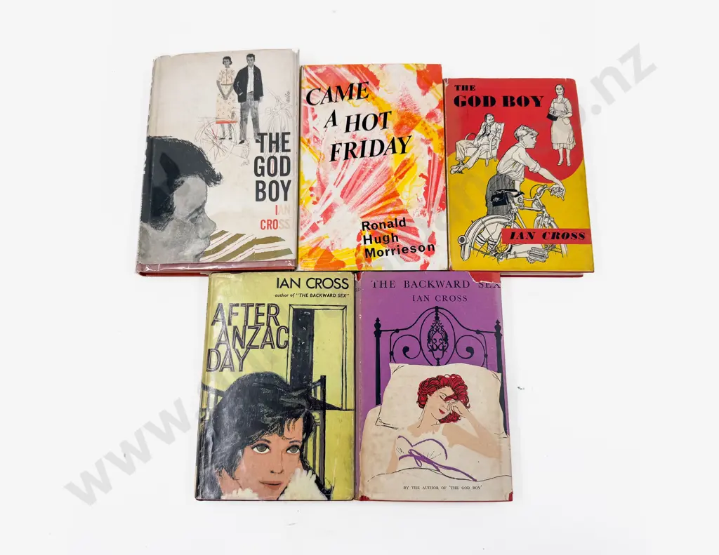 Five NZ First Edition Fiction Volumes Image 1++