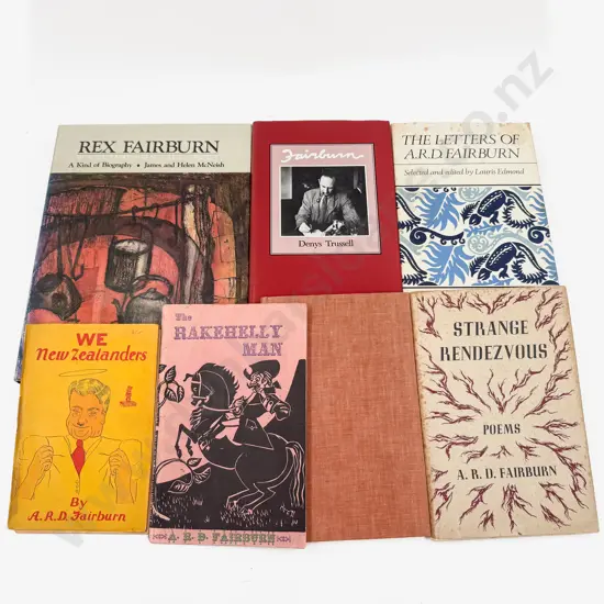 Four Biographies of R D Fairburn & Three Volumes by R D Fairburn