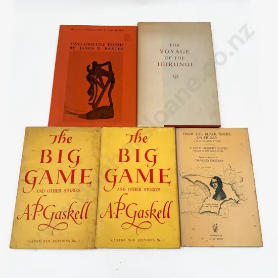 Five Various NZ Fiction Volumes