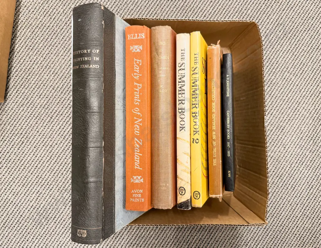 Box Quantity Assorted NZ Publishing & Book Related Non-Fiction Image 1++