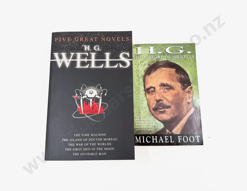 H G Wells - Five Great Novels & Biography Image 1++