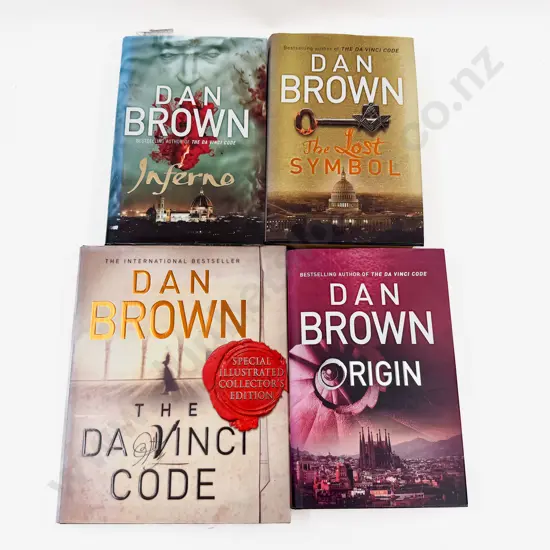 Four Hardback Editions By Dan Brown