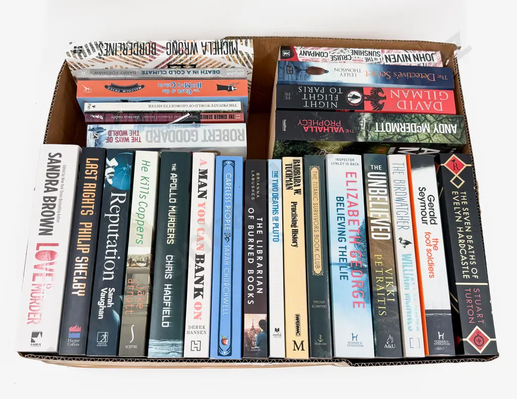 Box Assorted Contemporary Crime Fiction Image 1++
