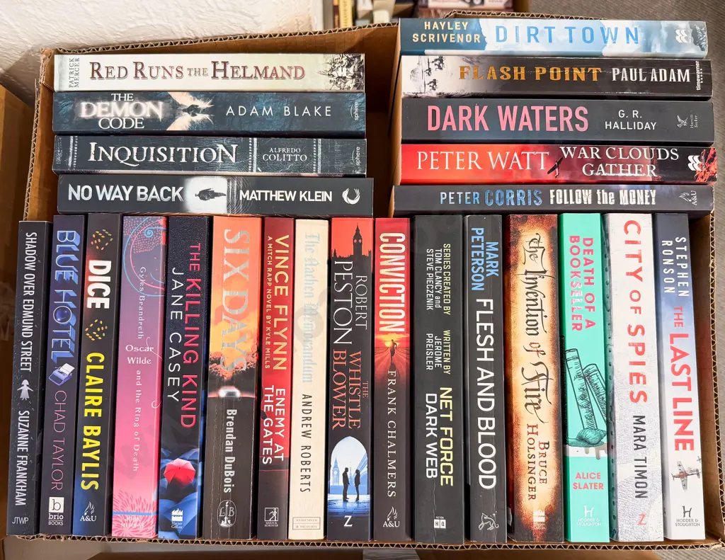 Box Assorted Contemporary Crime Fiction Image 1++