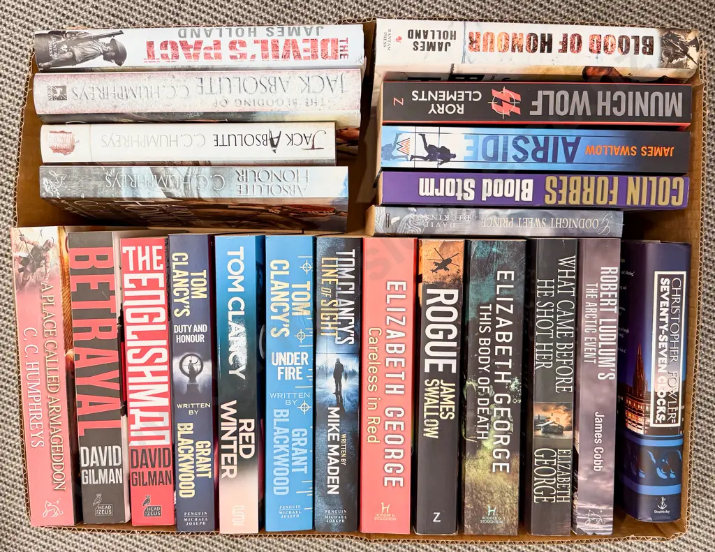 Box Assorted Contemporary Crime Fiction Image 1++