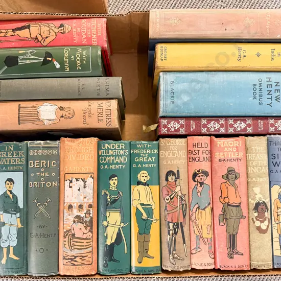 Box Assorted Vintage Hard Back Fiction