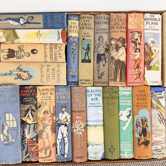 Box Assorted Vintage Hard Back Fiction