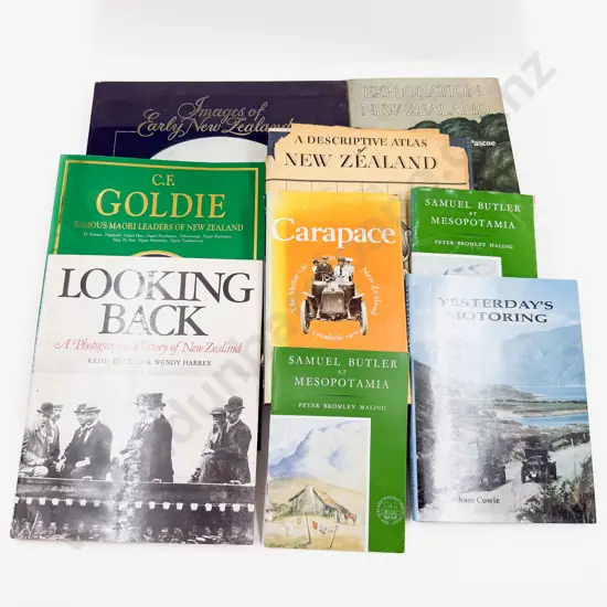 Nine Volumes Assorted NZ History