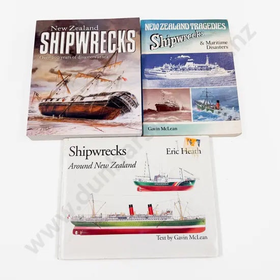 Three Volumes Assorted NZ Shipwrecks