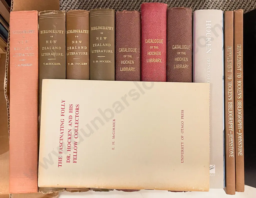Eleven Assorted Volumes Pertaining to Literature & Libraries in NZ Image 1++