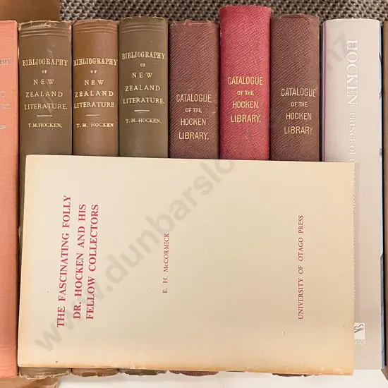 Eleven Assorted Volumes Pertaining to Literature & Libraries in NZ