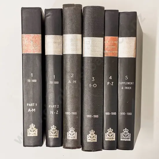 Six Volumes NZ National Bibliographies