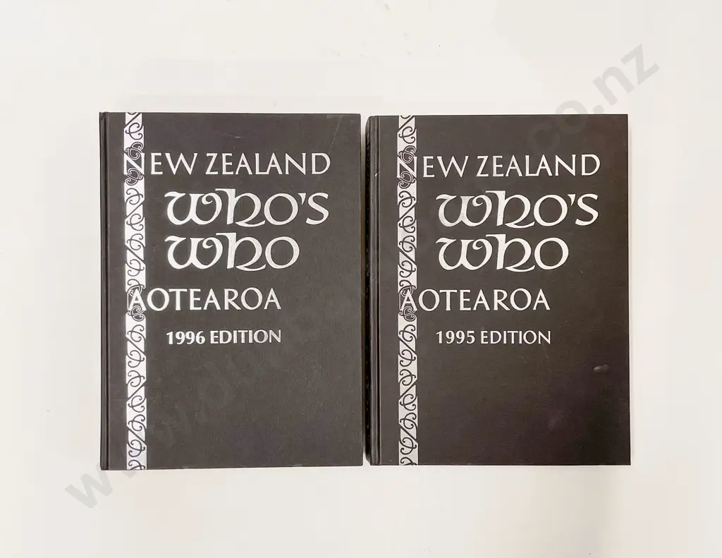 1995 & 1996 Editions NZ Who's Who Image 1++