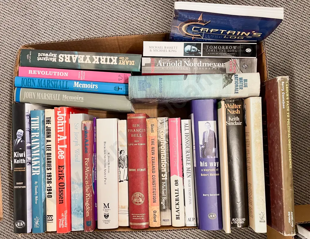 Carton Assorted NZ Political & Other Biographies Etc Image 1++