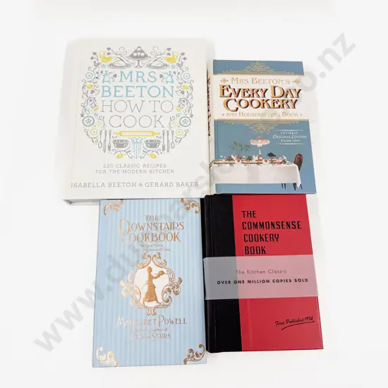 Four Modern Cookery Editions incl Mrs Beetons