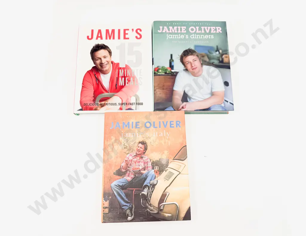 Three Jamie Oliver Cookbooks Image 1++