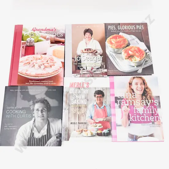 Six Various Cookbooks