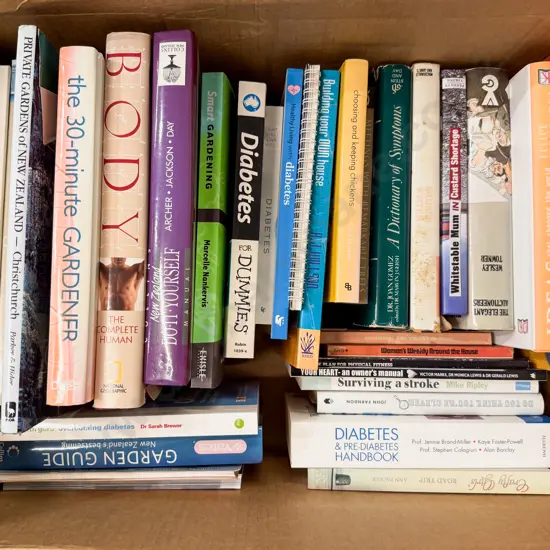 Large Carton Assorted Cookbooks