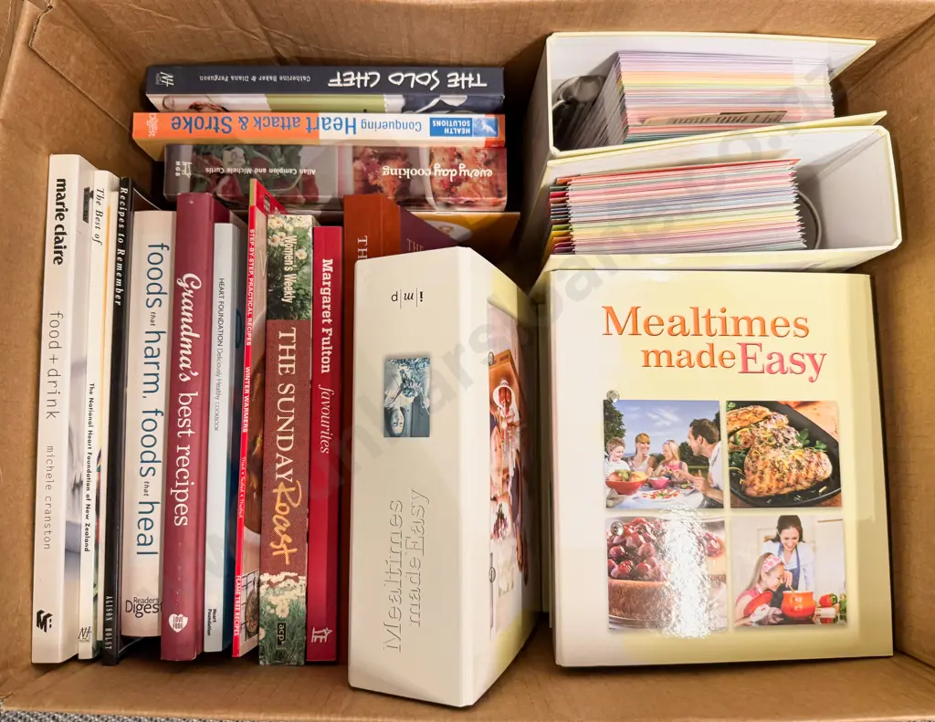 Large Carton Assorted Cookbooks Image 1++
