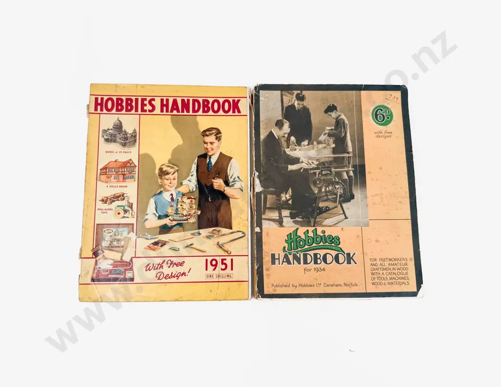 Two Vintage 1934 & 1951 Hobbies Handbooks Image 1++