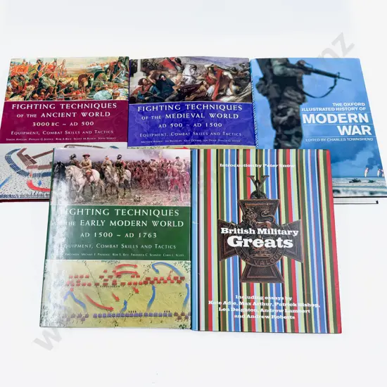 Five Assorted Military Volumes