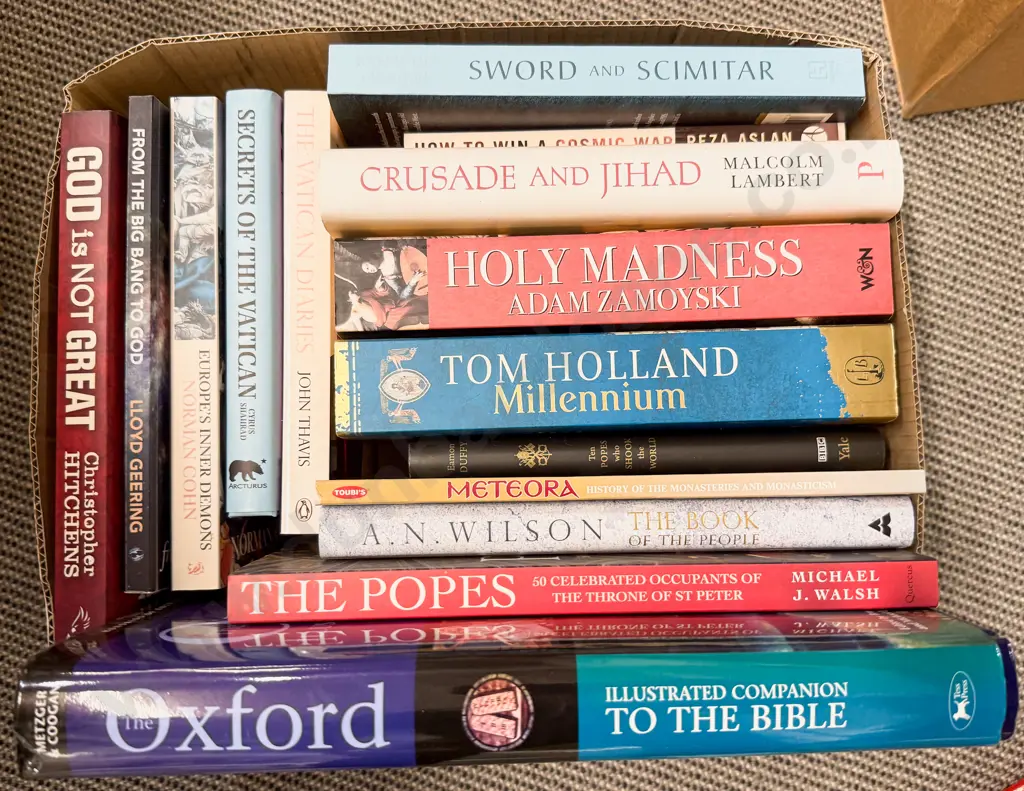 Carton Assorted Religious World Histories Image 1++