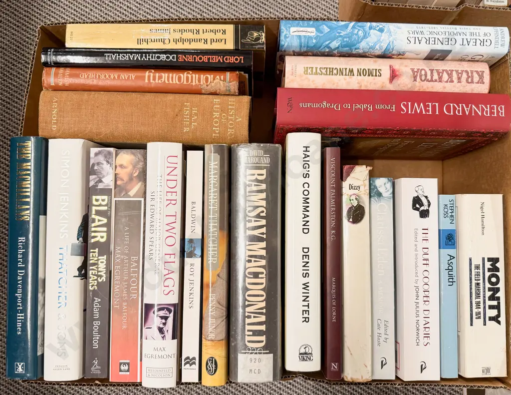 Carton Assorted Military Biographies & Other Image 1++