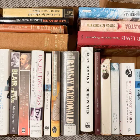 Carton Assorted Military Biographies & Other