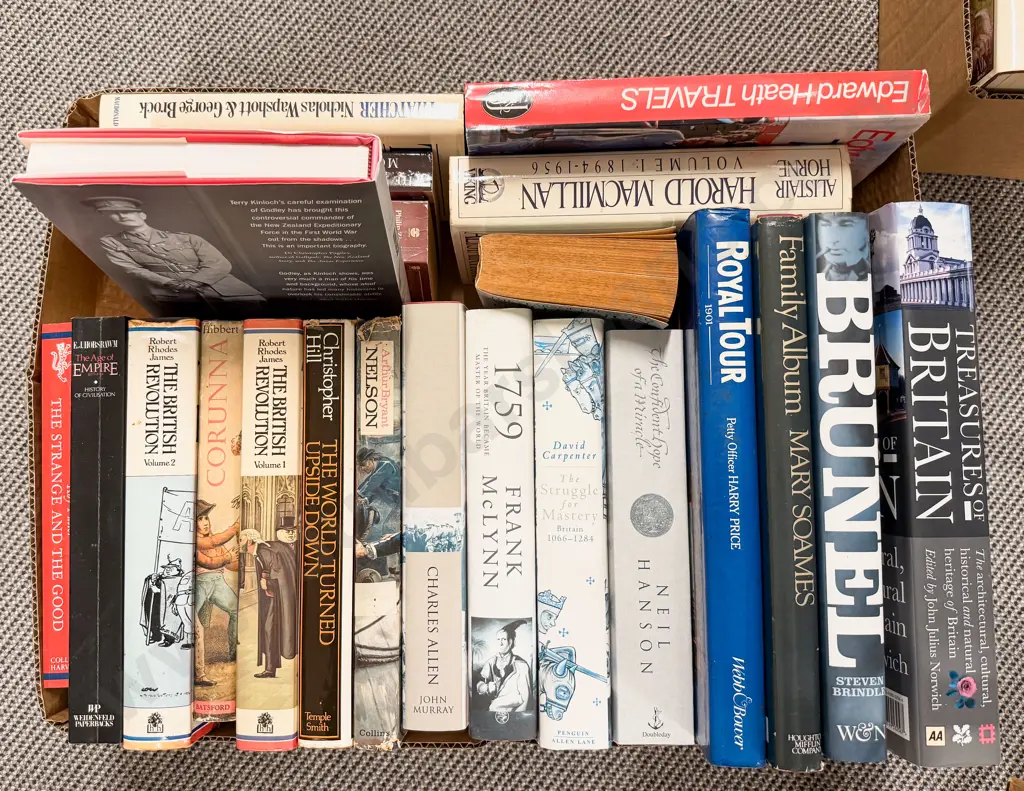 Carton Assorted British History & Biography Image 1++