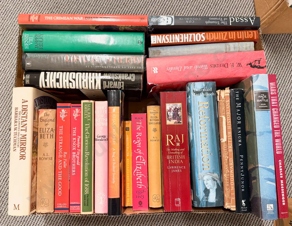 Carton Assorted British History & Biography Image 1++