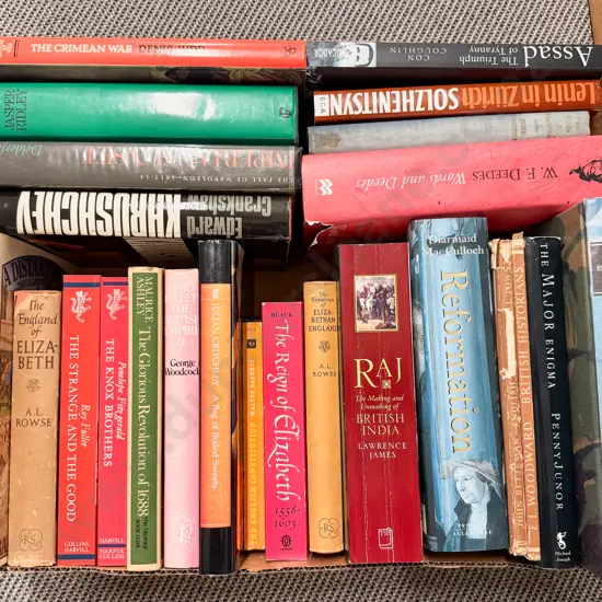 Carton Assorted British History & Biography