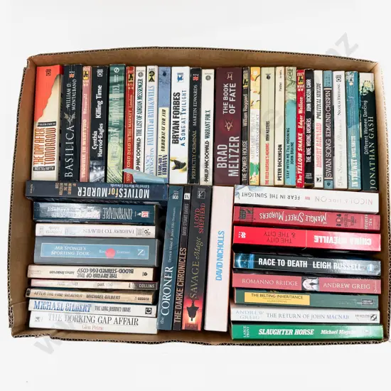 Carton Assorted Paperback Crime Fiction