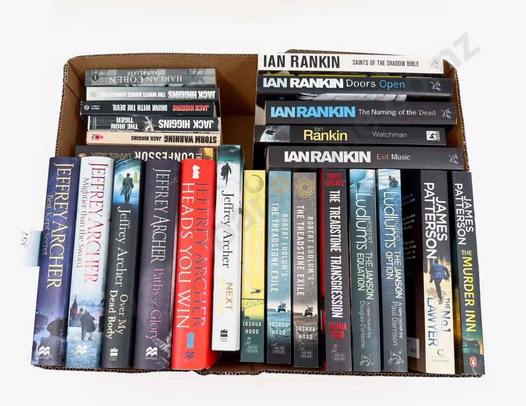 Carton Assorted Paperback Crime Fiction Image 1++