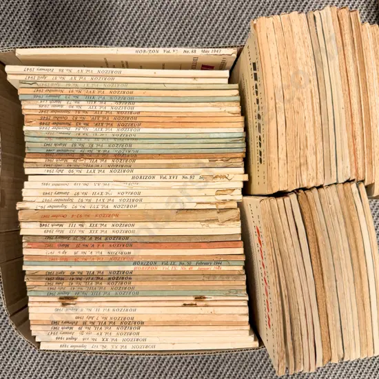 Box Assorted Mainly c1940s Horizon Magazines