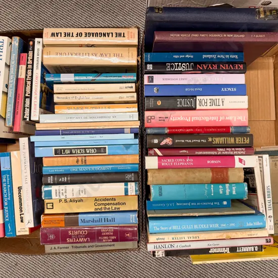 Two Cartons Assorted NZ Legal Volumes