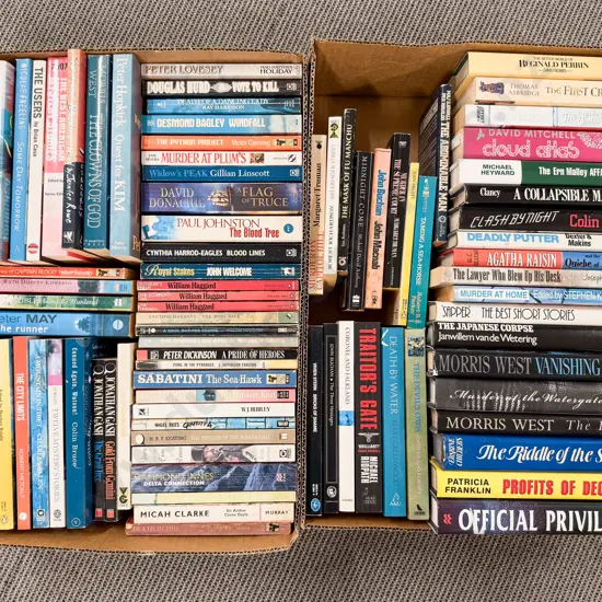 Two Boxes Assorted Book Related Reference Volumes