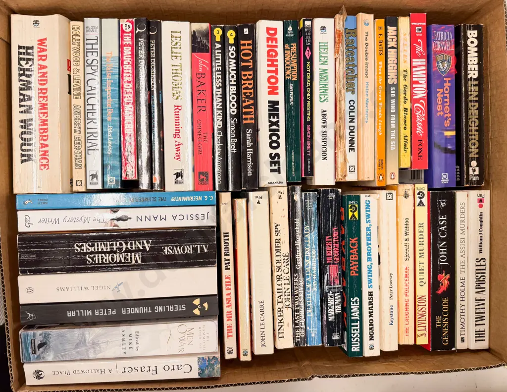 Box Assorted Paperback Crime Fiction Image 1++