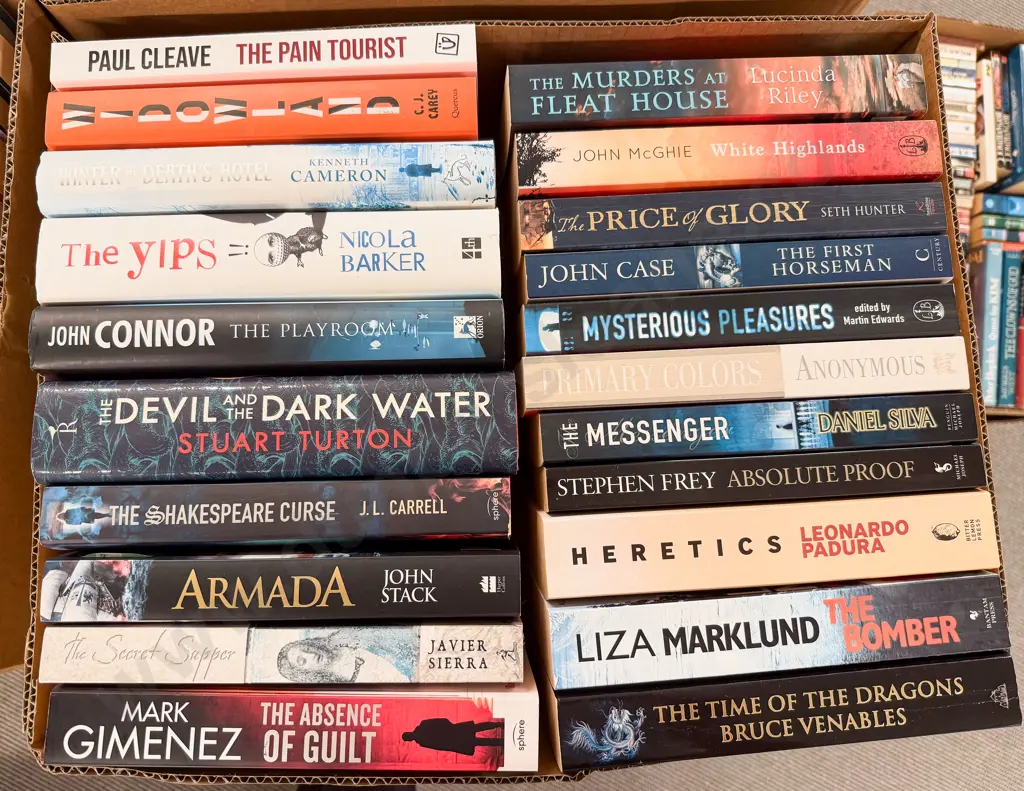 Box Assorted Modern Crime Fiction Image 1++